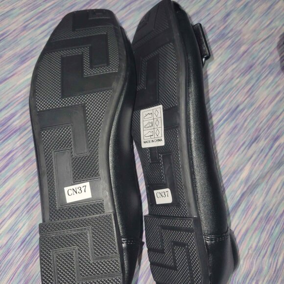 Black Ballet Flats With Decoration 6.5 - Picture 2 of 2